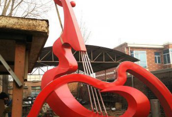 燈光吉他雕塑 懸空餐飲店小品 商業(yè)街雕塑