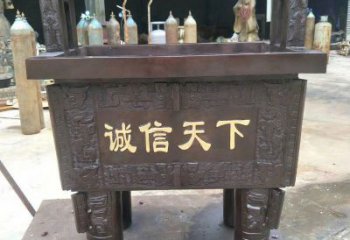 村口福鼎雕塑 啞光景觀擺件 公園雕塑