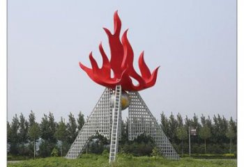 水景火炬雕塑 彩繪剪紙小品 現(xiàn)代雕塑