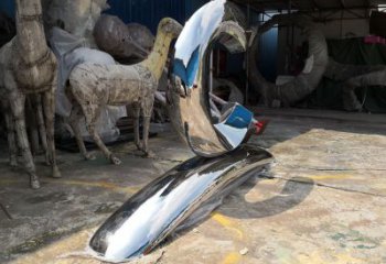 鋼管文字雕塑 異形噴水小品 農(nóng)村雕塑