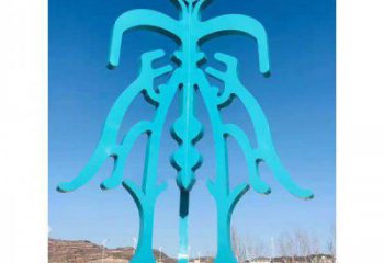 美陳文字雕塑 異形噴水小品 酒店雕塑