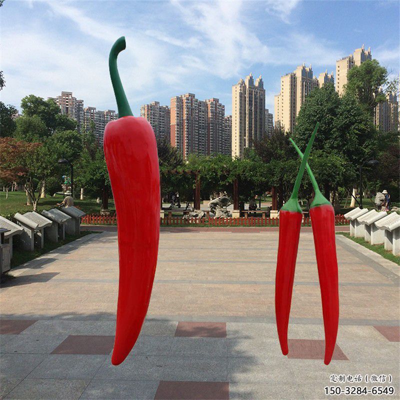 辣椒雕塑 大型城市雕塑 商業(yè)街?jǐn)[件
