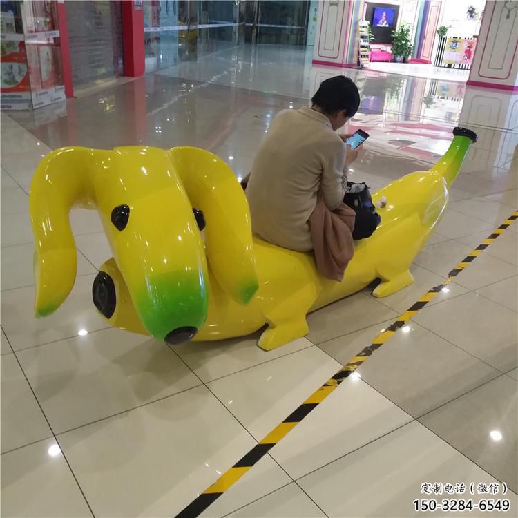 香蕉坐凳雕塑 風景區(qū)幾何雕塑 廣場小品
