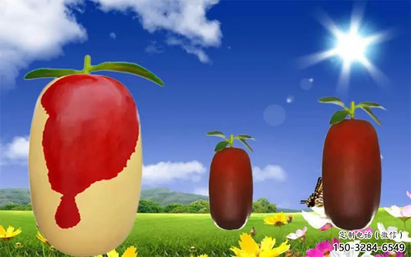 商場(chǎng)紅棗雕塑 仿真雕塑 店門(mén)口小品