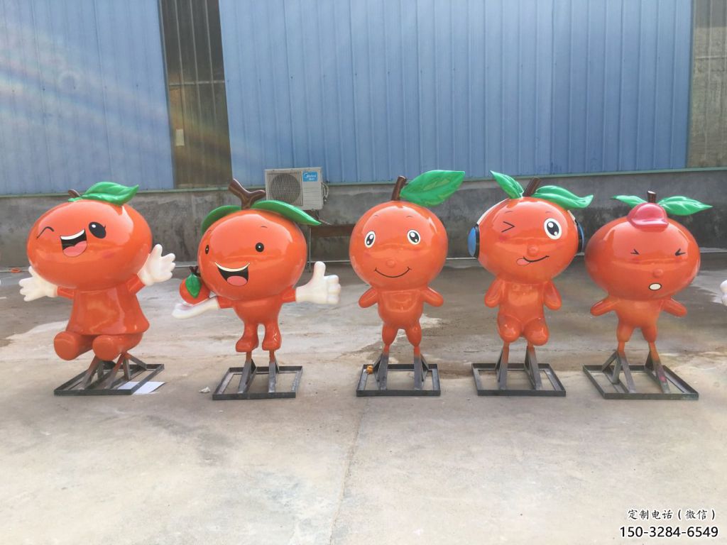 檸檬雕塑，水果仿真擺件，公園廣場(chǎng)雕塑 (8)