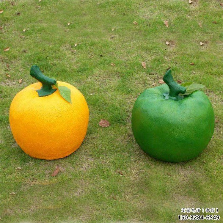 檸檬雕塑，水果仿真擺件，公園廣場雕塑 (15)