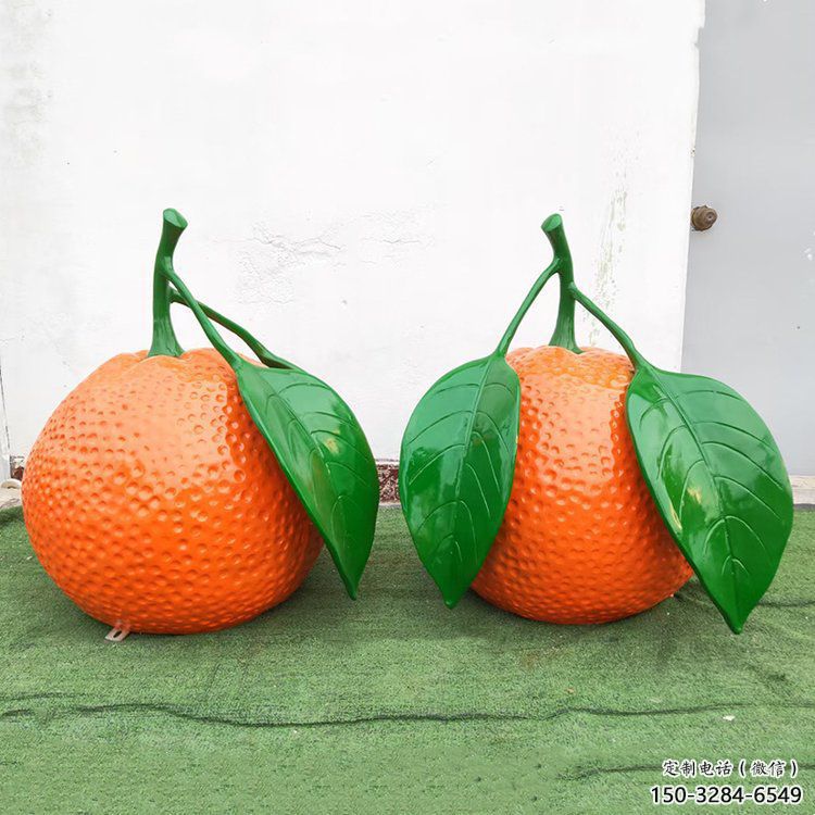 檸檬雕塑，水果仿真擺件，公園廣場雕塑 (28)