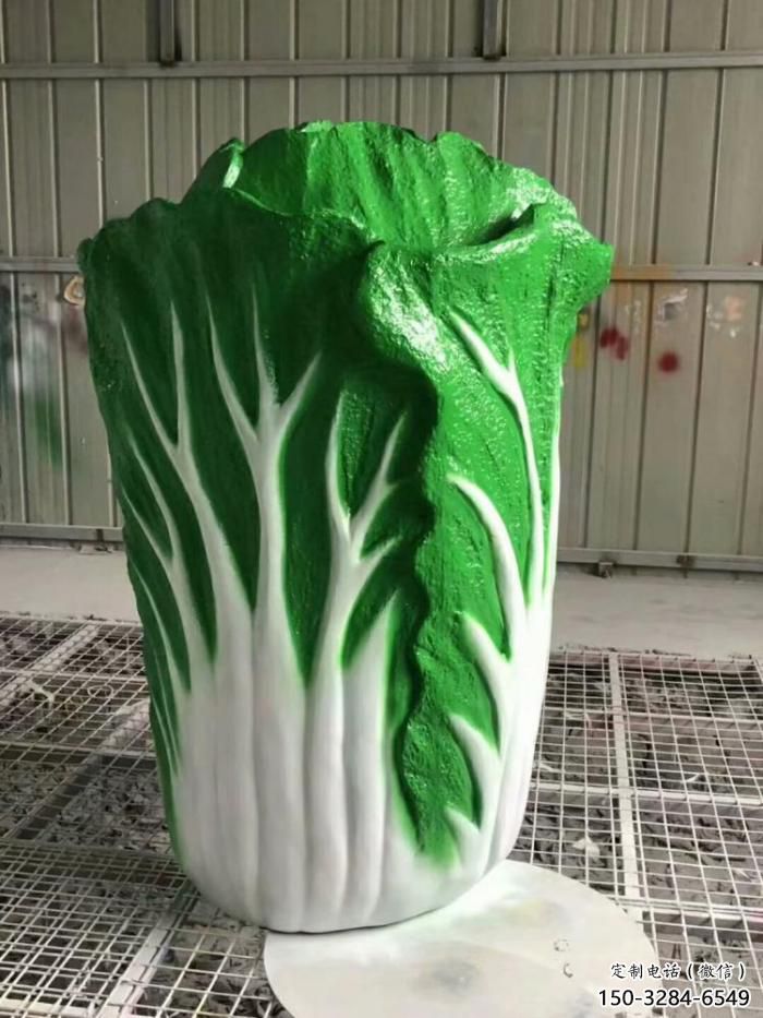 草地大白菜雕塑 現(xiàn)代校園果蔬雕塑 大型蔬菜雕塑