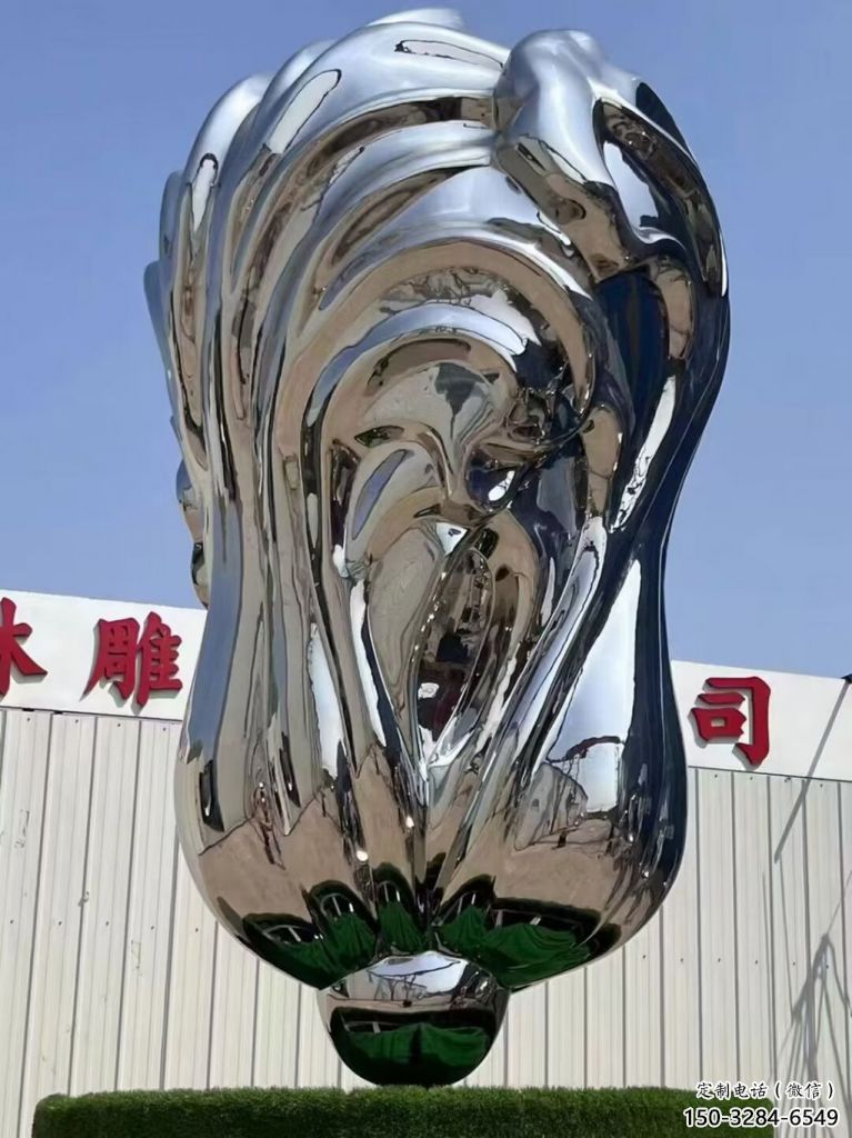 房地產白菜雕塑 現(xiàn)代景觀蔬菜雕塑 幾何果蔬雕塑