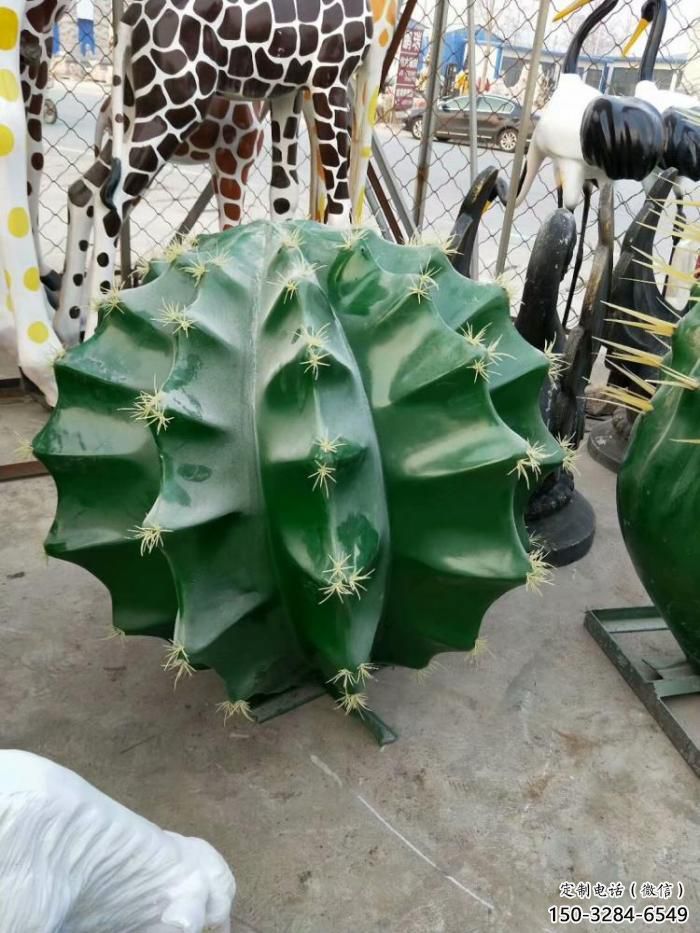 別墅區(qū)仙人掌雕塑 大型別墅區(qū)植物雕塑 仿真花卉雕塑
