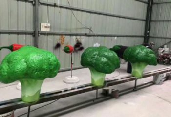 抽象大白菜雕塑 店門口彩繪雕塑 步行街?jǐn)[件