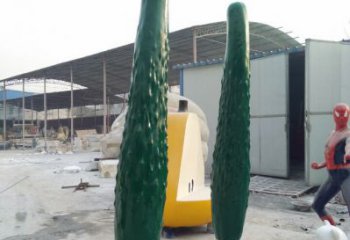 創(chuàng)意黃瓜雕塑 步行街店門口雕塑 蔬菜小品