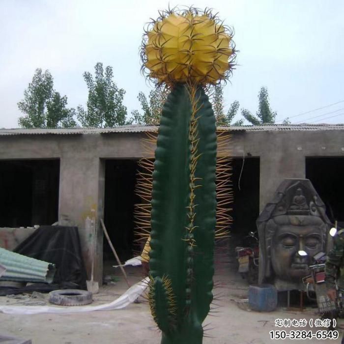 步行街仙人掌雕塑 游樂(lè)場(chǎng)花卉雕塑 鑄造植物雕塑