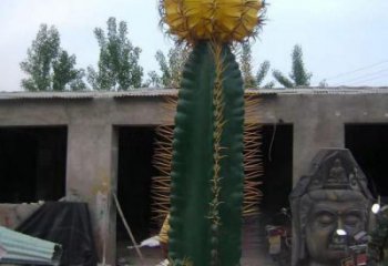 步行街仙人掌雕塑 游樂(lè)場(chǎng)花卉雕塑 鑄造植物雕塑