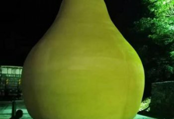 大型商場(chǎng)柚子雕塑 仿真水果雕塑 彩繪果蔬雕塑