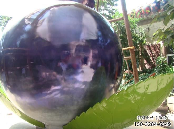 幾何藍莓雕塑 庭院仿真雕塑 彩繪擺件