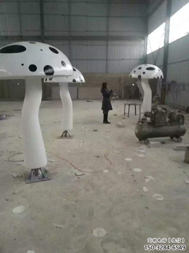 公園香菇雕塑 戶外果蔬雕塑 抽象蔬菜雕塑