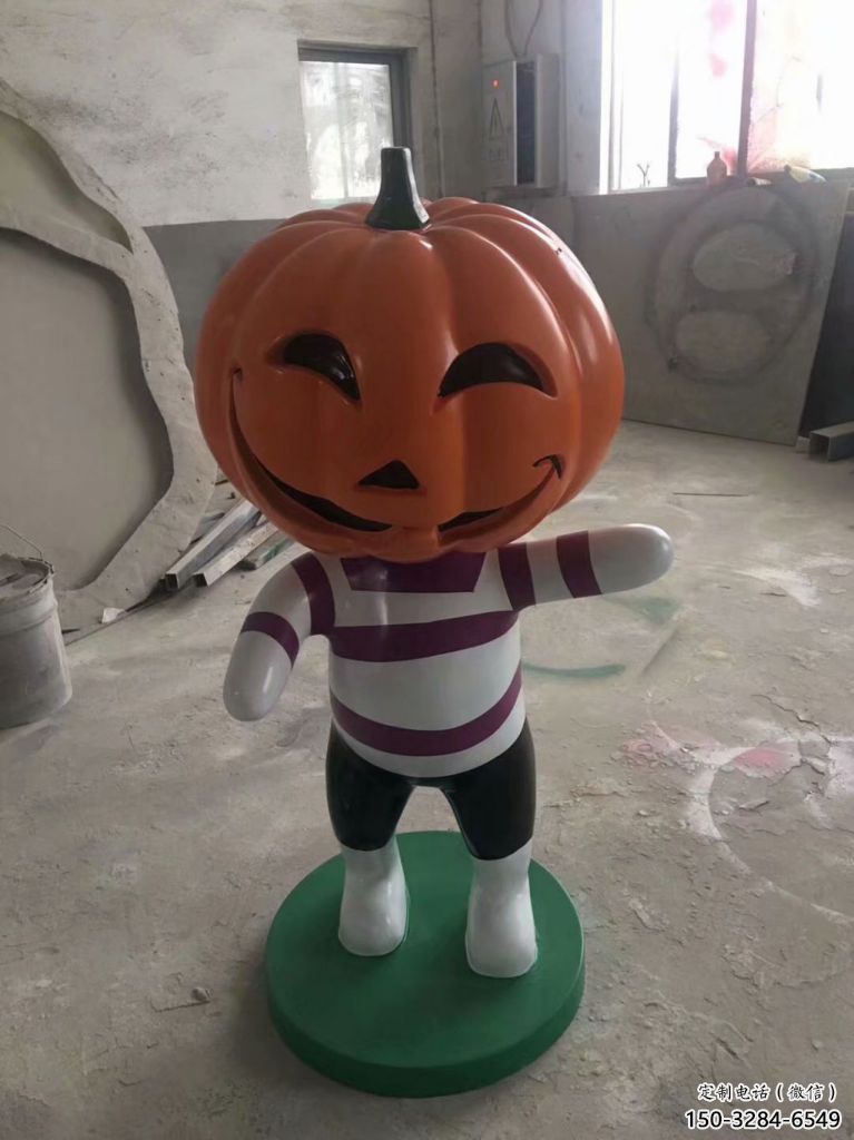 公園南瓜雕塑 酒店門口雕塑 彩繪擺件