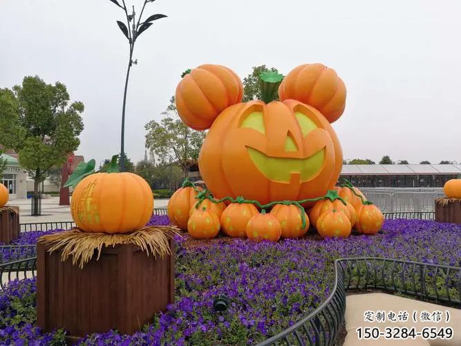 商業(yè)街南瓜雕塑 售樓處雕塑 果蔬擺件