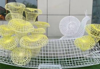 仿真蘑菇雕塑 店門(mén)口園林雕塑 果蔬小品