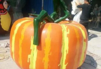 城市南瓜雕塑 風(fēng)景區(qū)彩繪雕塑 抽象擺件