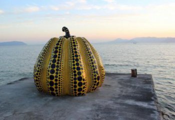 仿古南瓜雕塑 庭院彩繪雕塑 田間小品