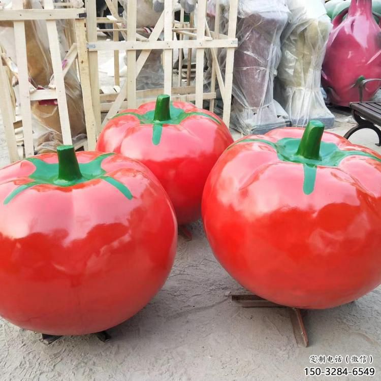 城市西紅柿雕塑 風(fēng)景區(qū)彩繪雕塑 抽象擺件
