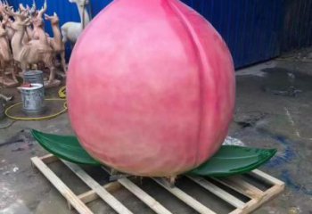 仿真桃子雕塑 酒店公園雕塑 風(fēng)景區(qū)擺件