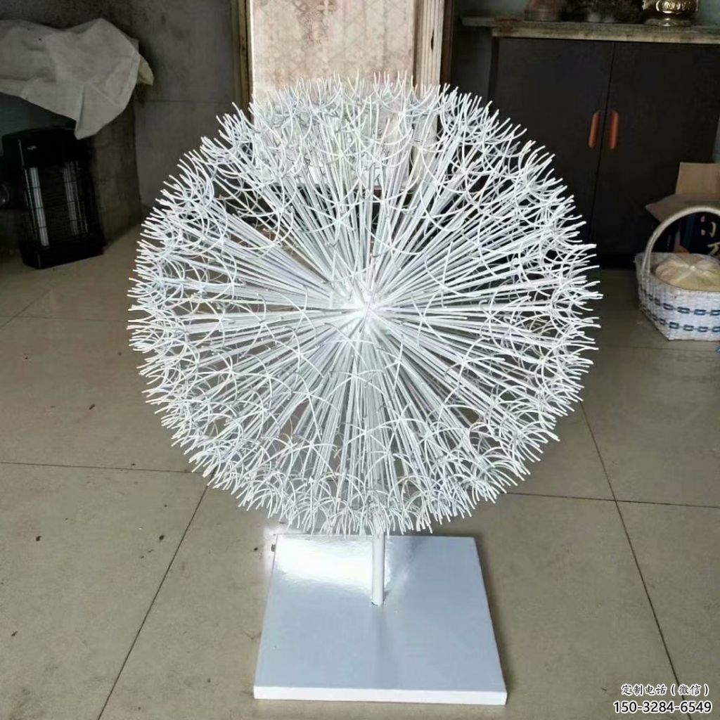街道蒲公英雕塑 現(xiàn)代景觀植物雕塑 彩繪花卉雕塑