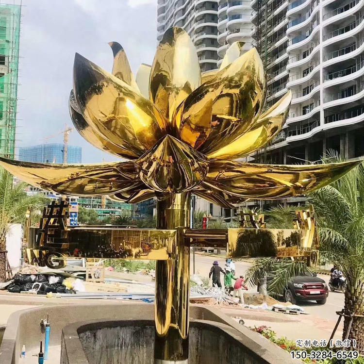 景觀場(chǎng)紫荊花雕塑廠 仿真花卉雕塑 景觀花朵雕塑