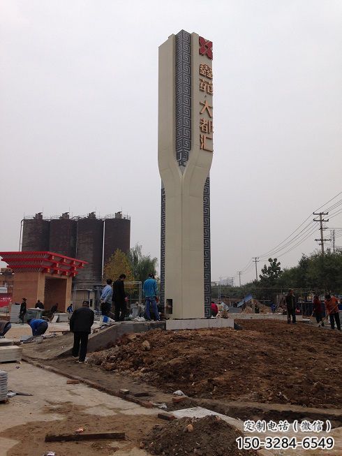 大門口精神堡壘雕塑 發(fā)光公園標(biāo)識雕塑 仿真文化雕塑