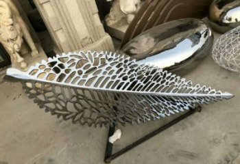 酒店樹葉雕塑 景觀美陳花卉雕塑 現(xiàn)代植物雕塑