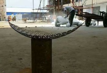 樹葉雕塑 仿真景觀植物雕塑 烤漆花卉雕塑