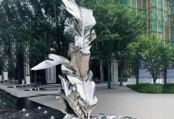 現(xiàn)代樹(shù)葉雕塑 大型別墅區(qū)植物雕塑 鏡面花卉雕塑