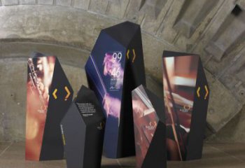 公園精神堡壘雕塑 戶外標(biāo)識雕塑 抽象文化雕塑