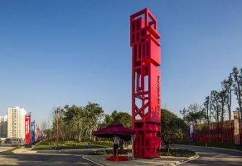 住宅小區(qū)精神堡壘雕塑 啞光標(biāo)識雕塑 公園文化雕塑