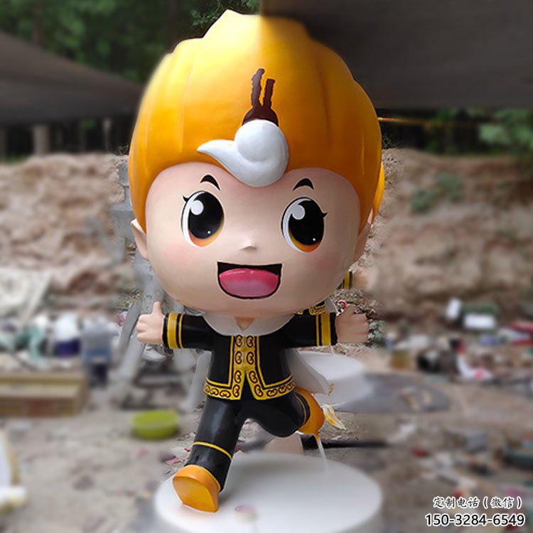 門(mén)口娃娃雕塑 售樓處動(dòng)漫雕塑 彩繪小品