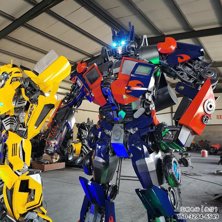 別墅區(qū)機(jī)器人雕塑 大型別墅區(qū)動漫雕塑 卡通雕塑