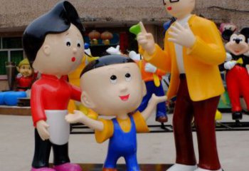 售樓處大頭兒子雕塑 商業(yè)街雕塑 卡通擺件