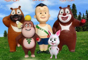 園林大頭兒子雕塑 風(fēng)景區(qū)卡通雕塑 廣場(chǎng)小品