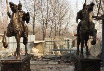 廣場武士雕塑 抽象古代雕塑 烤漆人物雕塑