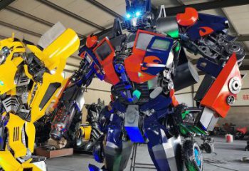 別墅區(qū)機(jī)器人雕塑 大型別墅區(qū)動(dòng)漫雕塑 卡通雕塑