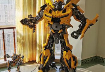 步行街機(jī)器人雕塑廠 游樂(lè)場(chǎng)卡通雕塑 鑄造動(dòng)漫雕塑