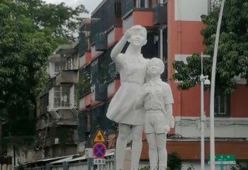 抽象少先隊(duì)員雕塑 店門(mén)口彩繪雕塑 學(xué)校擺件