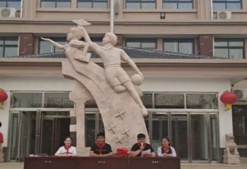 廣場少先隊(duì)員雕塑 公園學(xué)生雕塑 抽象擺件