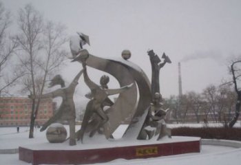 少先隊(duì)員雕塑 風(fēng)景區(qū)幾何雕塑 廣場(chǎng)小品