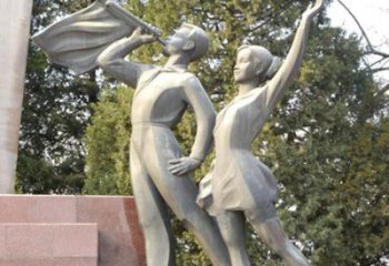 售樓處少先隊(duì)員雕塑 商業(yè)街雕塑 學(xué)生擺件