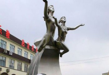 園林少先隊員雕塑 城市廣場雕塑 步行街擺件