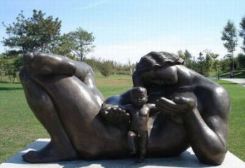 大型母親雕塑 鍛造青銅女人雕塑 房地產(chǎn)肖像雕塑