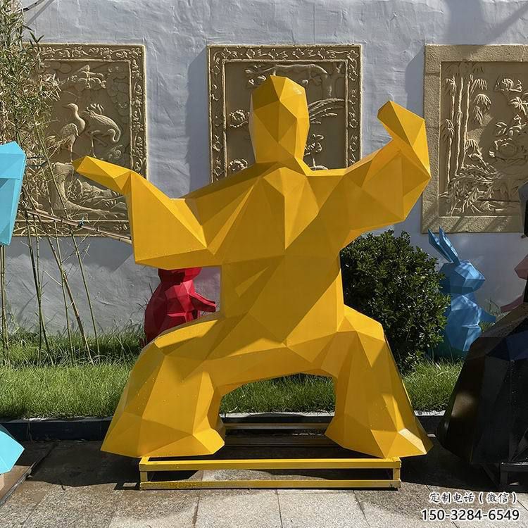 庭院太極雕塑 城市彩繪雕塑 民俗小品